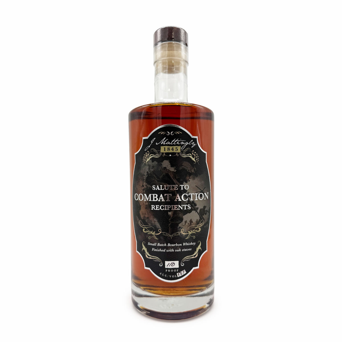 J. Mattingly 1845 Salute to Combat Action 110 Proof 750 mL