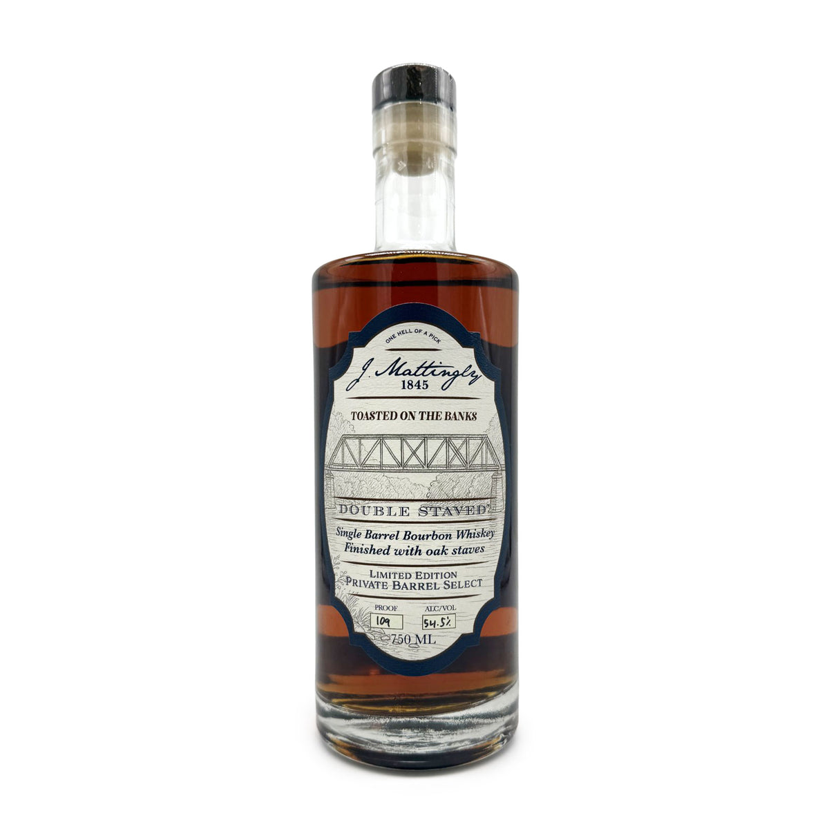 J. Mattingly 1845 Toasted On The Banks 109 Proof 750 mL